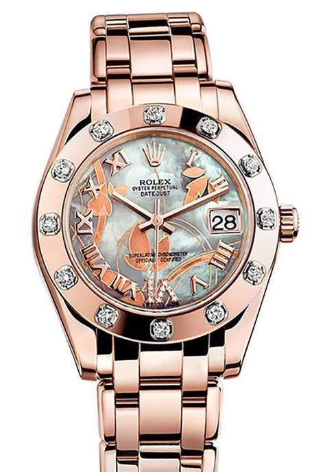 ROLEX 81315 Pearlmaster 34 Goldust Dream Roman .